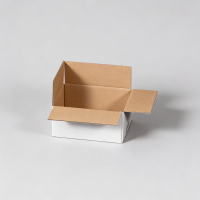 Faltkarton 195 x 145 x 90 mm - einwellig weiß