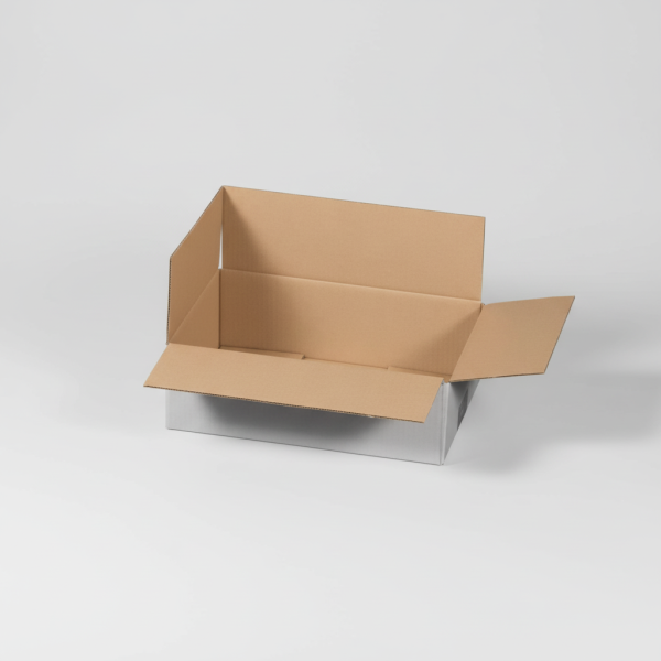 Faltkarton 295 x 195 x 90 mm - einwellig weiß