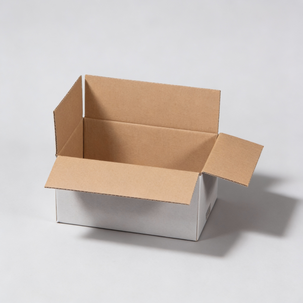 Faltkarton 295 x 195 x 140 mm - einwellig weiß