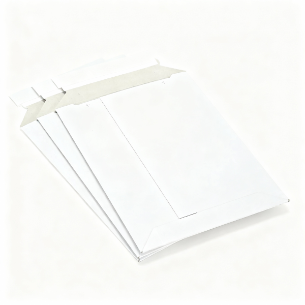 Versandtasche wei B5+ 205 x 262 mm (Vollpappe)