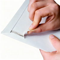 Versandtasche wei&szlig; C4 255 x 342 mm (Vollpappe)