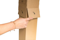 Teleskoph&uuml;lle 2-wellig 112 x 112 x 1050 mm