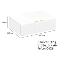 Maxibriefkarton 160 x 110 x 50 mm Weiß