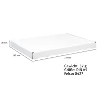 Großbriefkarton 230 x 160 x 20 mm Weiß