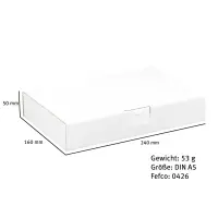 Maxibriefkarton 240 x 160 x 45 mm Weiß