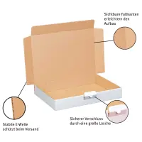 Maxibriefkarton 320 x 230 x 50 mm Weiß