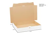 Maxibriefkarton 350 x 250 x 50 mm Weiß