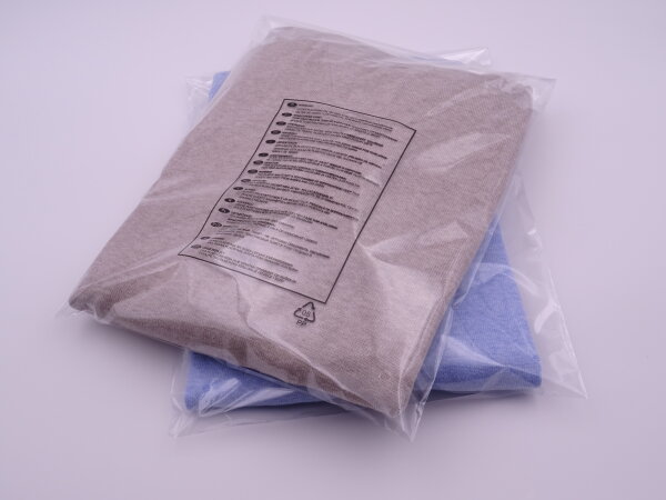LDPE PIR-Warntextbeutel 400 x 500 + 50 mm 40µ (1.000 Stk.)