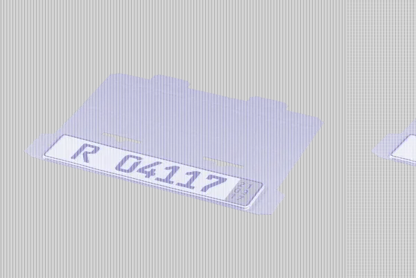 Versandverpackung für KFZ-Kennzeichen 522 x 112 x 10 mm